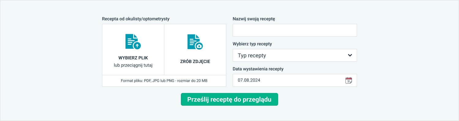 Discount voucher for uploading your glasses prescription