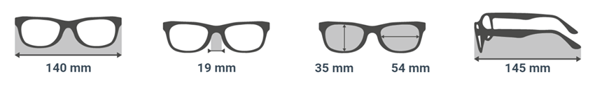 Wymiary okularów