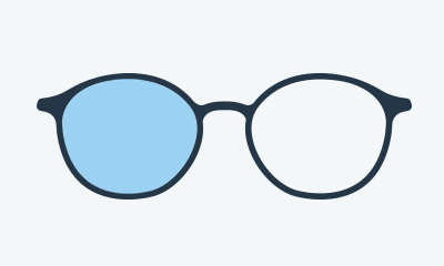 Okulary z filtrem blokującym niebieskie światło